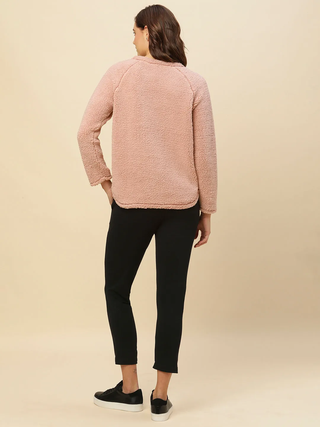 Sherpa Sweatshirt & Slim Peg Pant Co - Ord Set