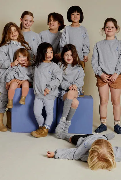 Sweater Birthday Grey Melange 10 Blue