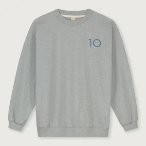 Sweater Birthday Grey Melange 10 Blue