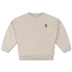 Sweater Crewneck Mixed Grey Logo