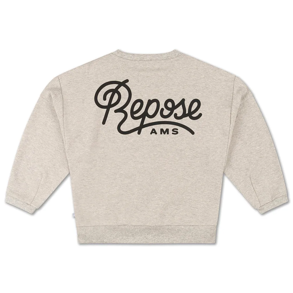 Sweater Crewneck Mixed Grey Logo