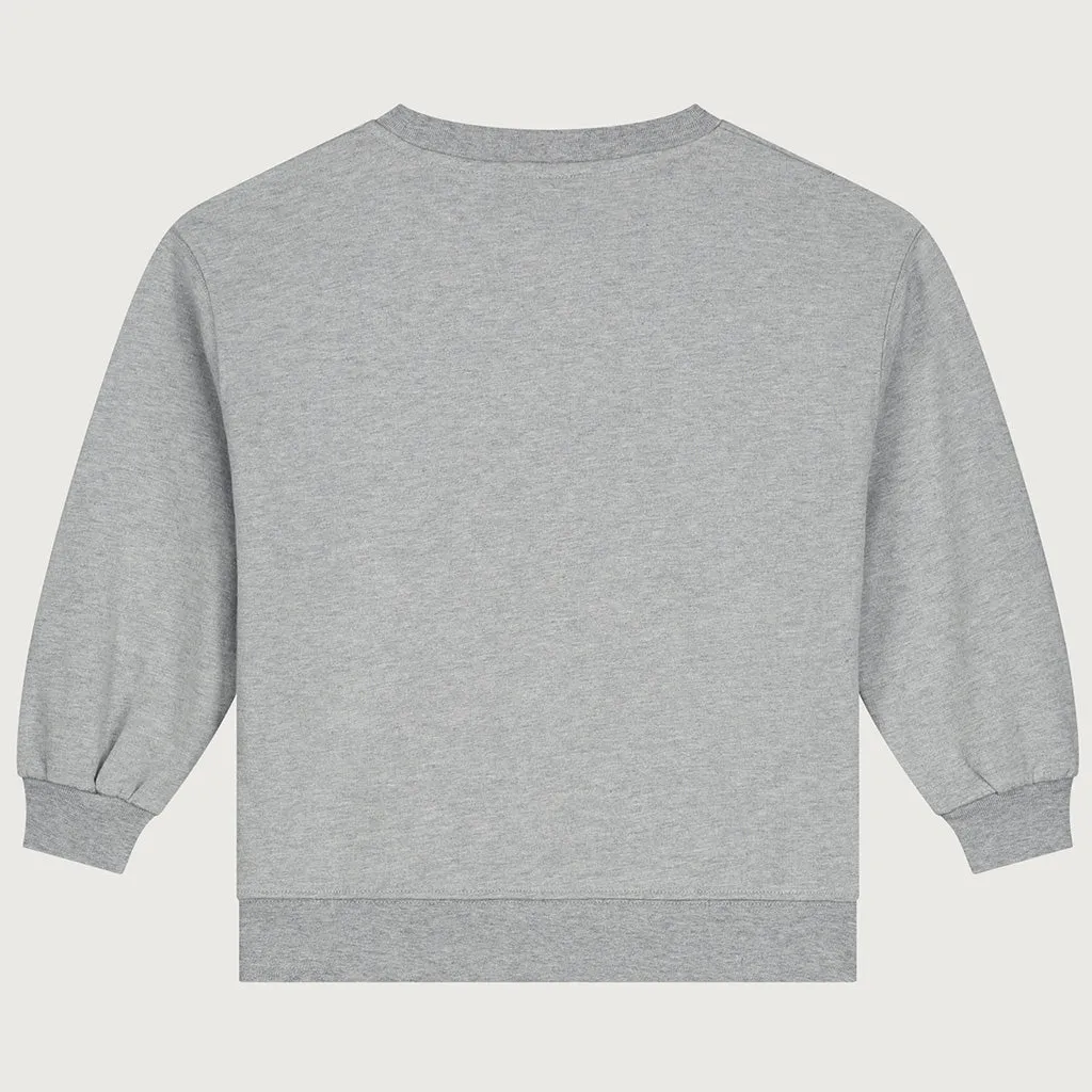 Sweater Dropped Shoulder 10Y Grey Melange