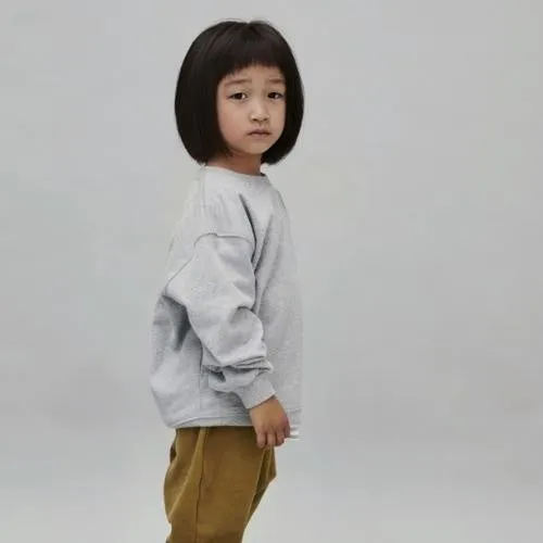 Sweater Dropped Shoulder 10Y Grey Melange