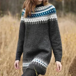 Sweater made of Icelandic textile