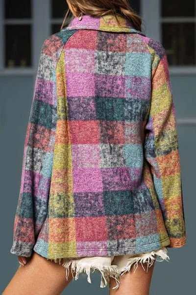 Timeless Appeal Oversized Plaid Jacket