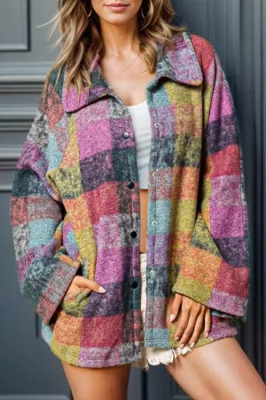 Timeless Appeal Oversized Plaid Jacket